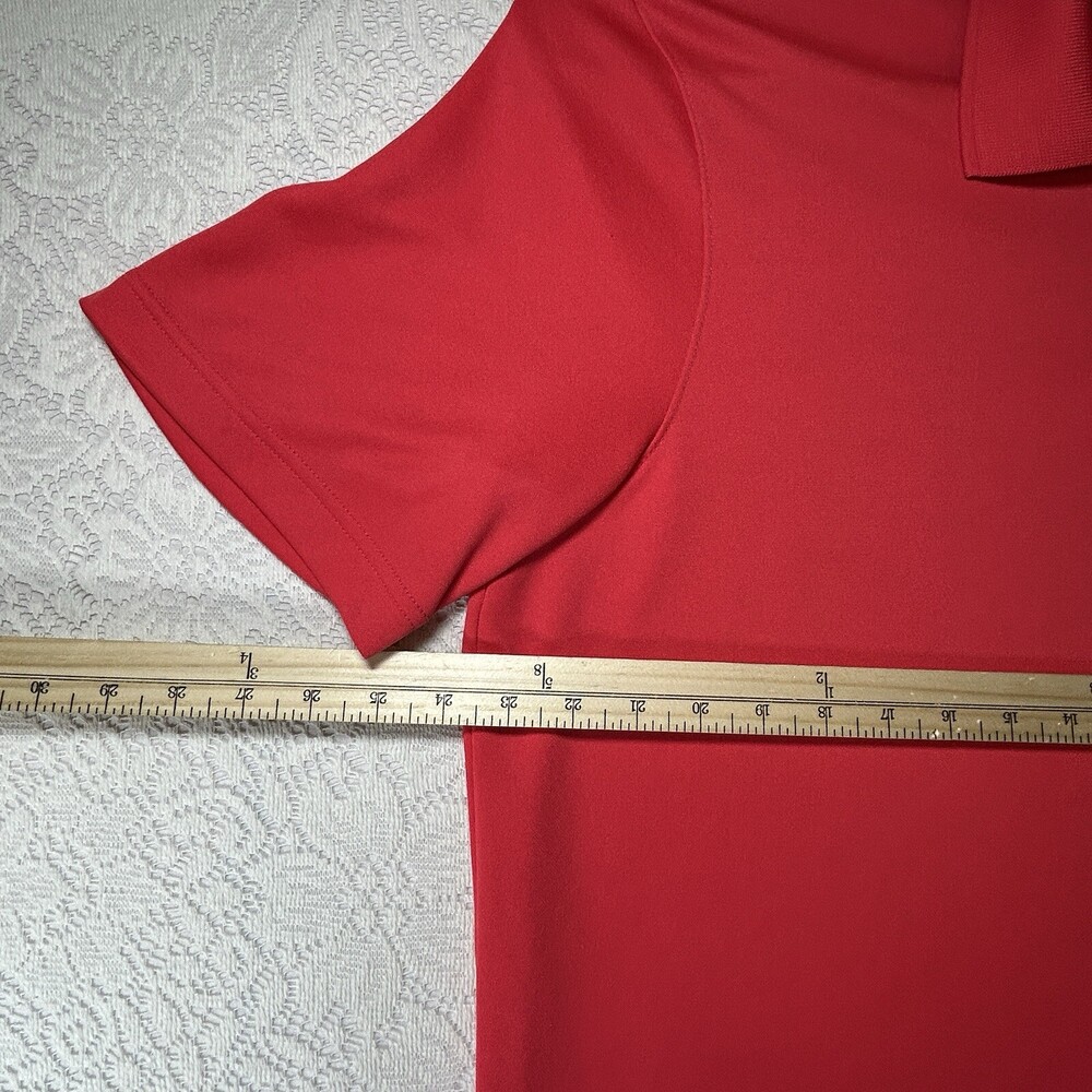 Champion Polo Shirt Mens Size XL-TG Red Duo Dry Short Sleeve Collar Button Golf - Picture 4 of 11